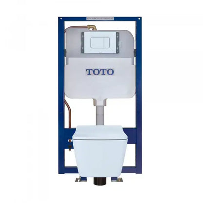 TOTO Dual Flush Rectangle Push Button Plate for Select DuoFit In-Wall Tank Unit, White Matte YT920#WH