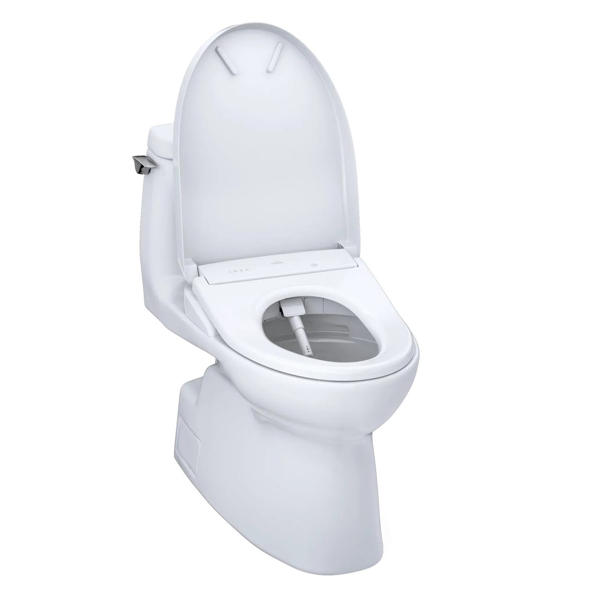 TOTO Carlyle II 1G One-Piece 1.0 GPF Universal Height Toilet and S7A Bidet Seat MW6144736CUFG#01 - EverFlow Bidets