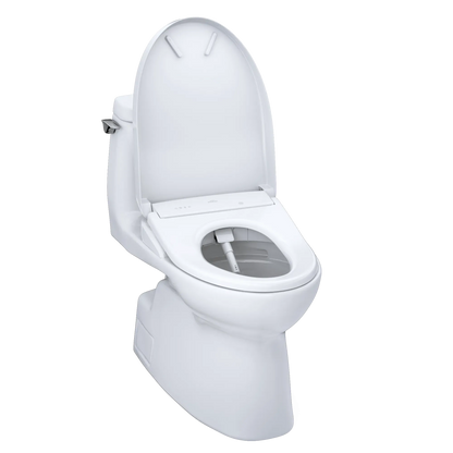 TOTO Carlyle II 1G One-Piece 1.0 GPF Universal Height Toilet and S7A Bidet Seat MW6144736CUFG#01 - EverFlow Bidets