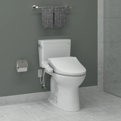 TOTO WASHLET A2 Electronic Bidet Toilet Seat with Heated Seat and SoftClose Lid, Elongated SW3004#01