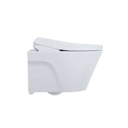 TOTO AP Wall-Hung Toilet with S7 Contemporary Bidet Seat and DuoFit In-Wall 0.9 and 1.28 GPF Dual-Flush Tank System, Matte Silver CWT4264726CMFG#MS - EverFlow Bidets