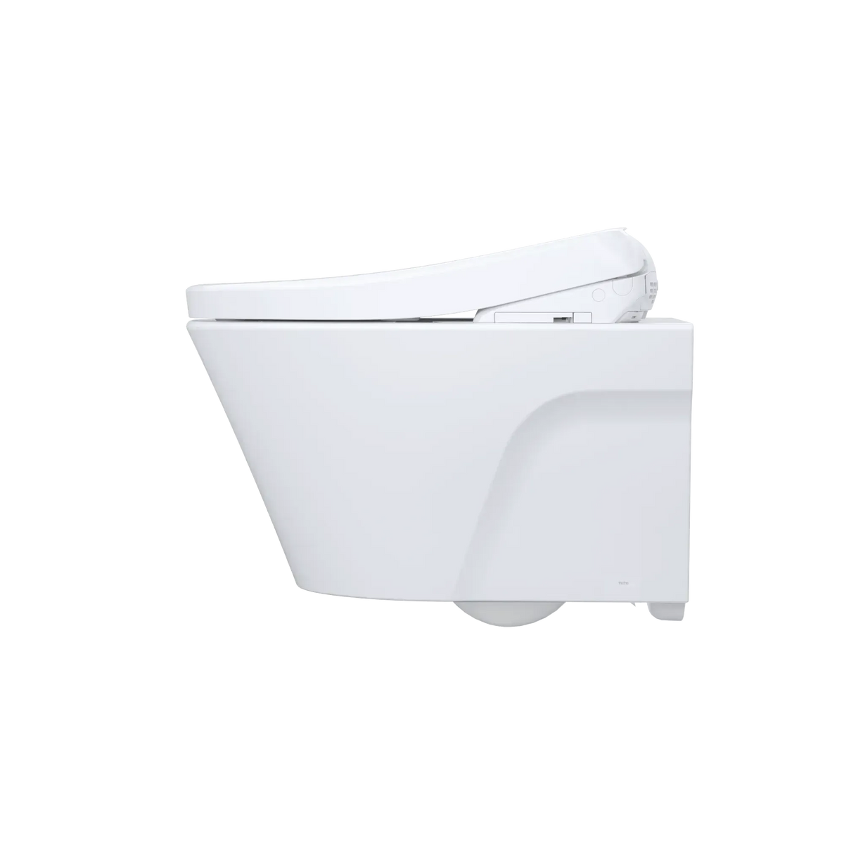 TOTO AP Wall-Hung Toilet with S7 Contemporary Bidet Seat and DuoFit In-Wall 0.9 and 1.28 GPF Dual-Flush Tank System, Matte Silver CWT4264726CMFG#MS - EverFlow Bidets