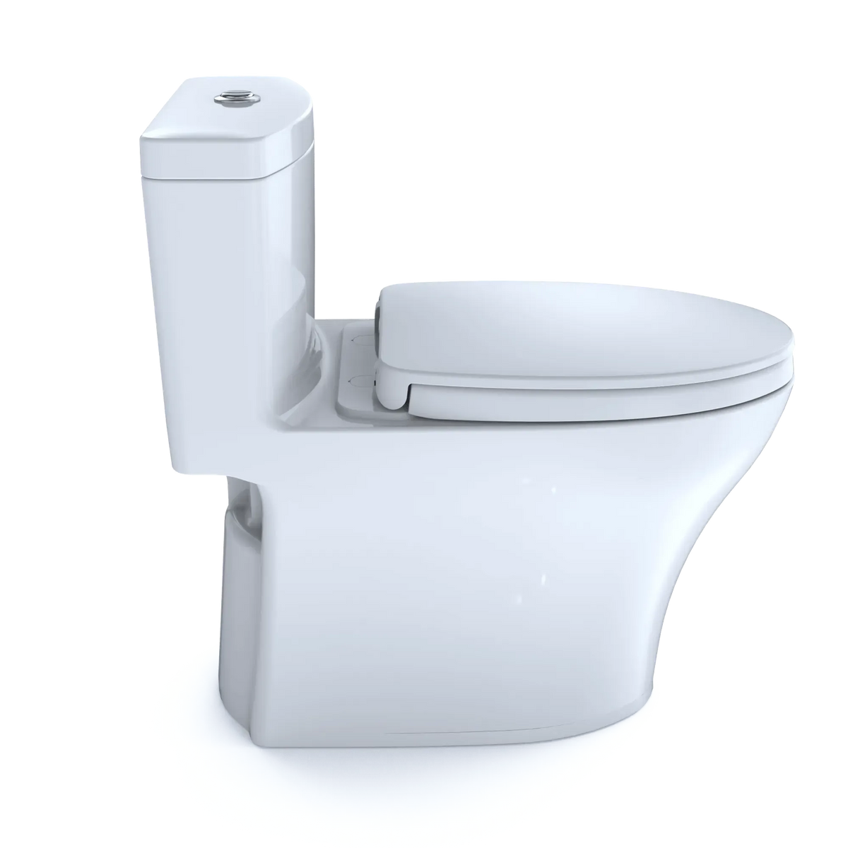 TOTO Aquia IV One-Piece Dual Flush 1.28 and 0.9 GPF Universal Height Toilet WASHLET+ Ready MS646124CEMFGN#01 - EverFlow Bidets