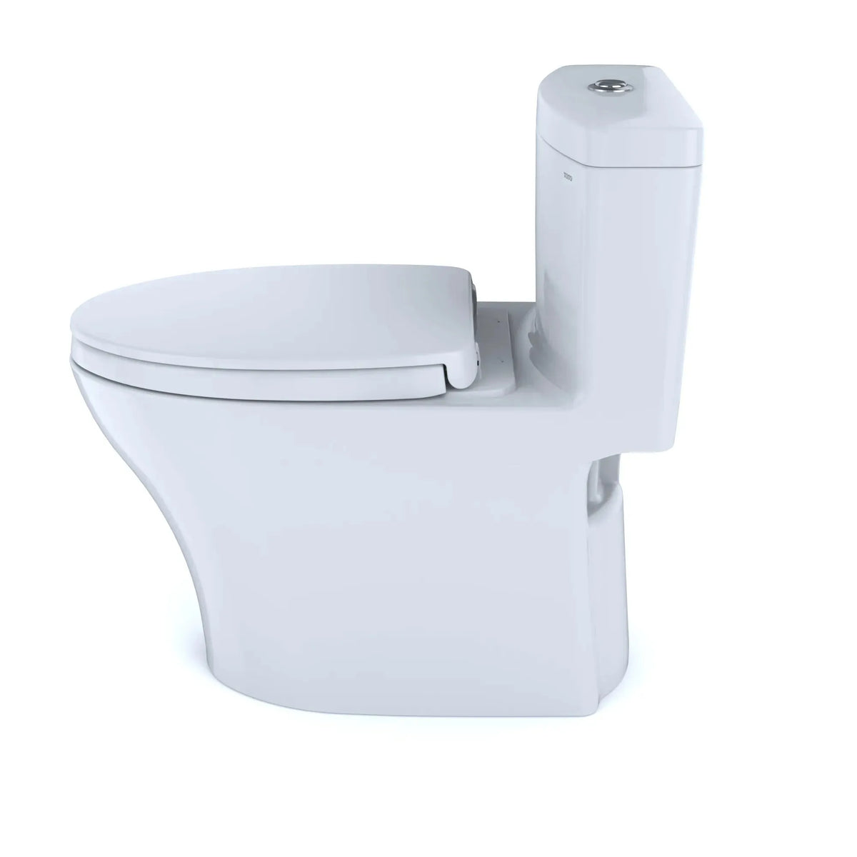 TOTO Aquia IV One-Piece Dual Flush 1.28 and 0.9 GPF Universal Height Toilet WASHLET+ Ready MS646124CEMFGN#01 - EverFlow Bidets