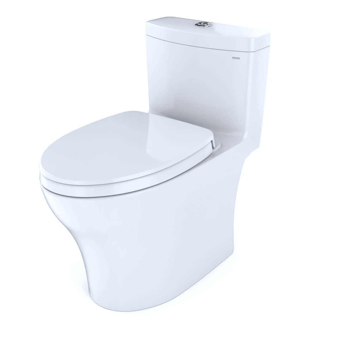 TOTO Aquia IV One-Piece Dual Flush 1.28 and 0.9 GPF Universal Height Toilet WASHLET+ Ready MS646124CEMFGN#01 - EverFlow Bidets