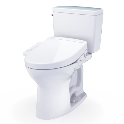 TOTO Drake Two-Piece 1.6 GPF Universal Height Toilet with S2 Bidet Seat