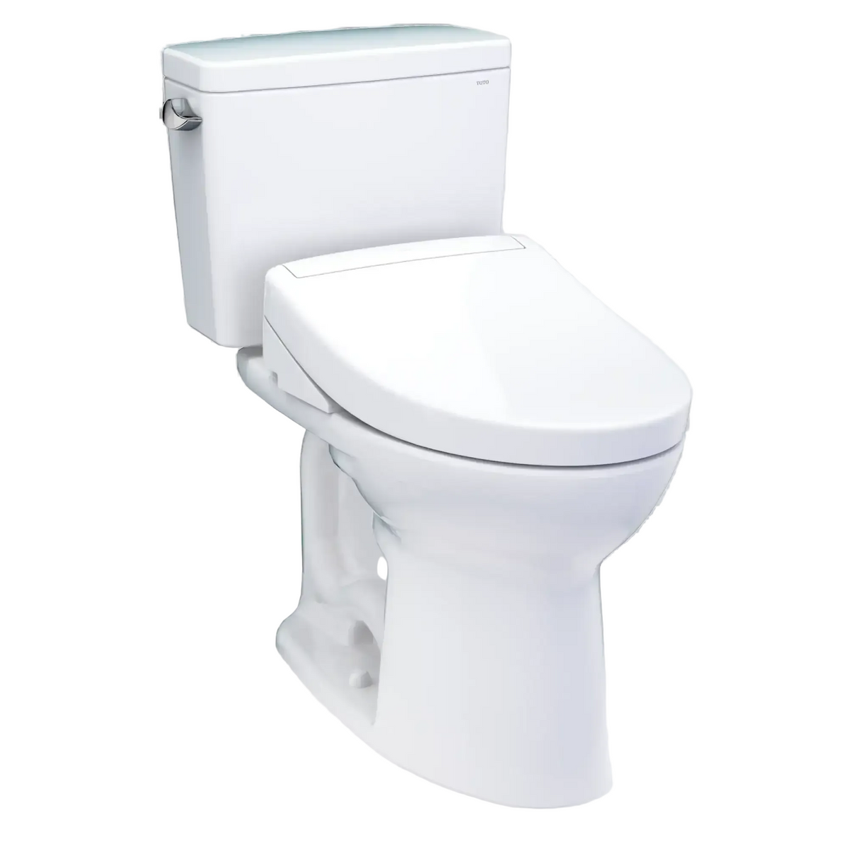 TOTO Drake Two-Piece 1.28 GPF Universal Height Toilet with S5 Bidet Seat MW7763446CEFG#01