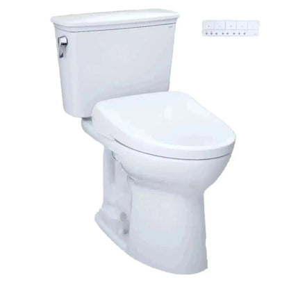  TOTO Drake Transitional Two-Piece 1.28 GPF Standard Height Toilet with S7A Contemporary Bidet Seat Main