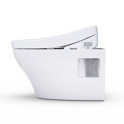TOTO WASHLET+ EP Wall-Hung Elongated Toilet and WASHLET S2 Bidet Seat and DuoFit® In-Wall 0.9 and 1.28 GPF Dual-Flush Tank System, Matte Silver CWT4283346CMFG#MS