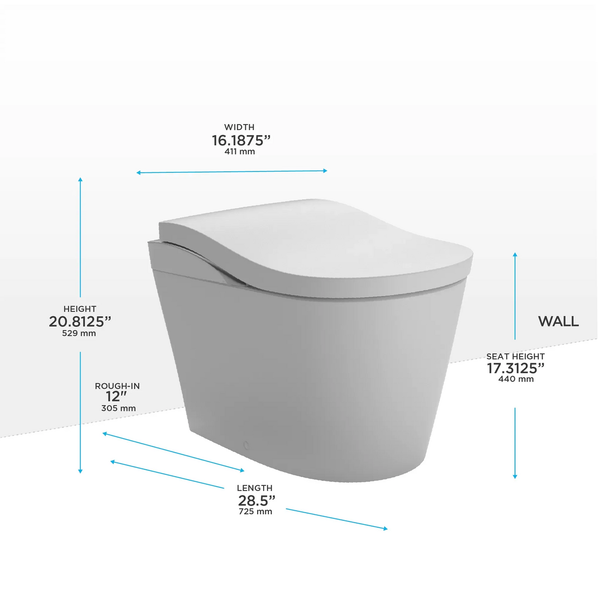 TOTO NEOREST LS Measurements