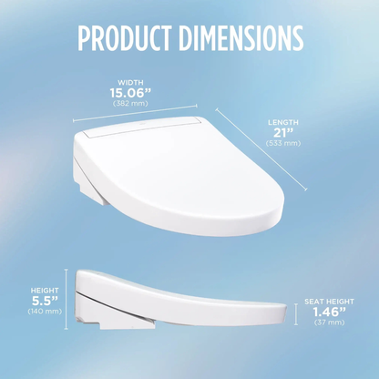 TOTO WASHLET S5 Electronic Bidet Toilet Seat SW3446#01, SW3446#12