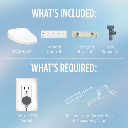 TOTO Washlet Wtat's Included