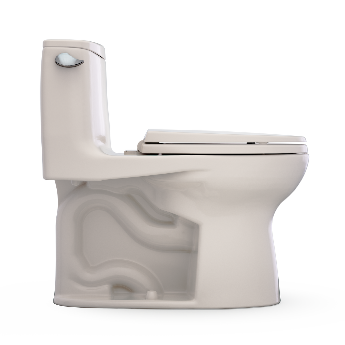 TOTO Ultramax One-Piece Elongated 1.28 GPF WASHLET+ Ready Universal Height Toilet with CEFIONTECT MS608114CEFG#12