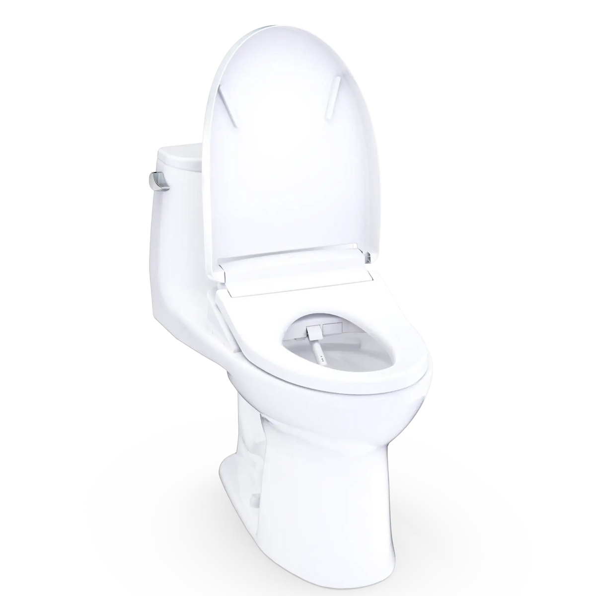 TOTO Ultramax WASHLET+ S5 One-Piece Elongated 1.28 GPF Universal Height Toilet with CEFIONTECT MW6083446CEFG#01