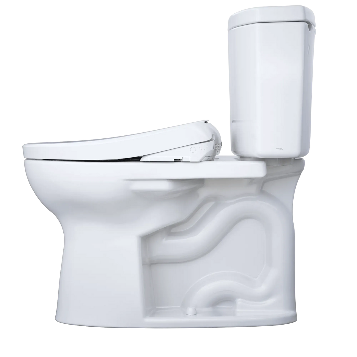 TOTO Drake II 1G Two-Piece 1.0 GPF Universal Height Toilet and S7A Bidet Seat MW4544736CUFG#01