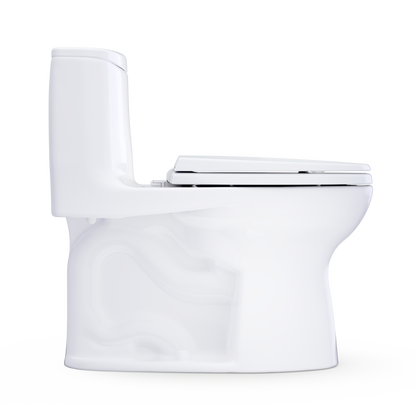 TOTO Ultramax One-Piece Toilet Right-Hand Lever Left Side Seat Open