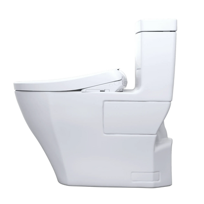 TOTO Aimes One-Piece 1.28 GPF Universal Height Toilet and S7A Bidet Seat MW6264736CEFG#01 - EverFlow Bidets