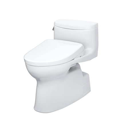 TOTO Carolina II One-Piece 1.28 GPF Universal Height Toilet and S7A Bidet Seat MW6444736CEFG#01 - EverFlow Bidets
