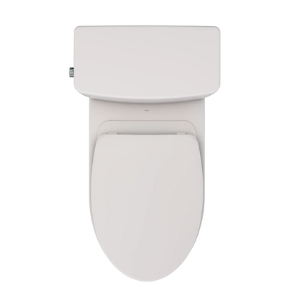 TOTO Glaston Two-Piece Elongated 1.28 GPF WASHLET+ Ready Universal Height Toilet with CEFIONTECT MS472124CEFG#12