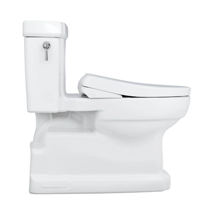 TOTO Eco Guinevere 1.28 GPF One-Piece Universal Height Toilet with S7 Classic Bidet Seat MW9744724CEFG#01