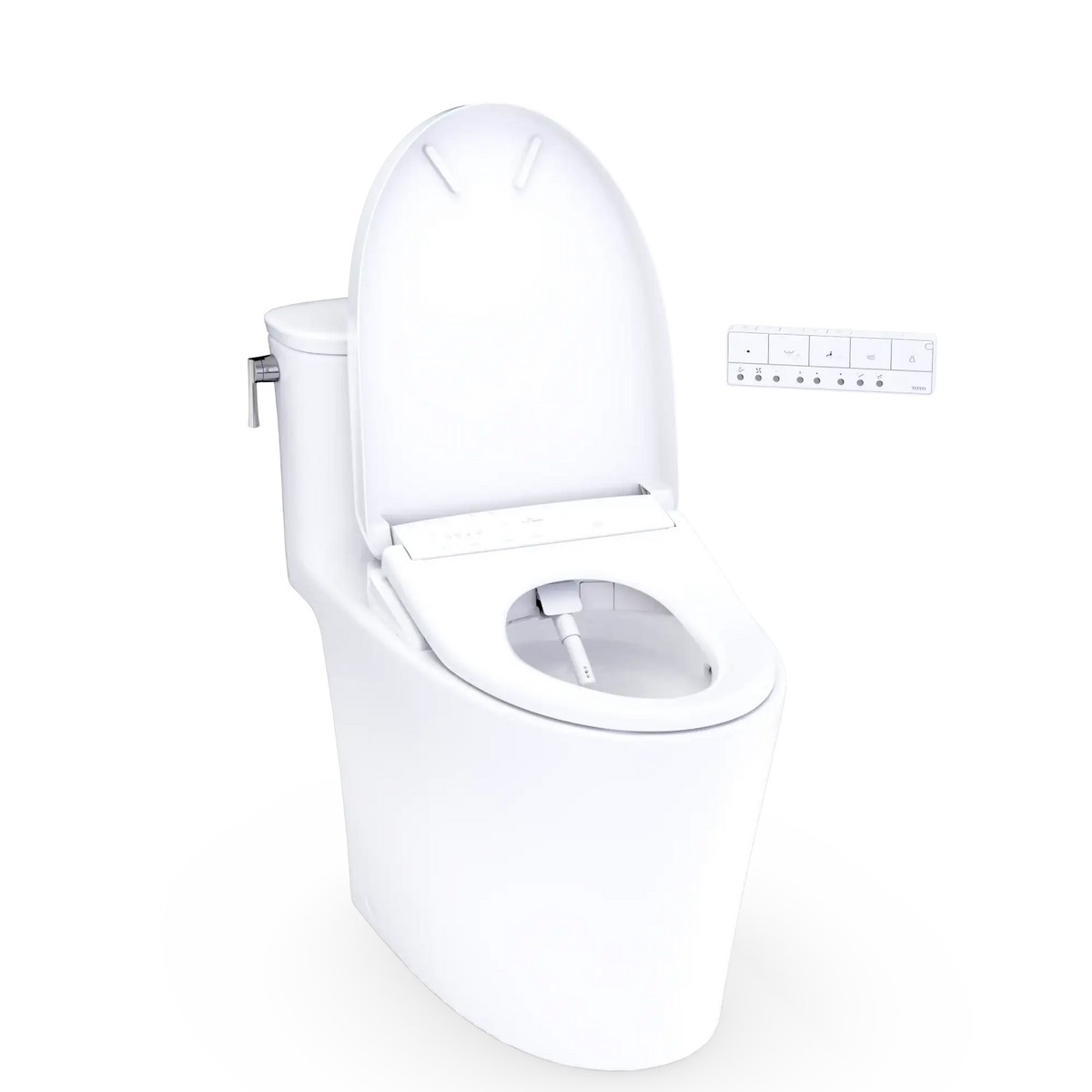 TOTO Aurora 1G WASHLET+ S7 One-Piece Elongated 1.0 GPF Universal Height Toilet MW6864726CUFG#01
