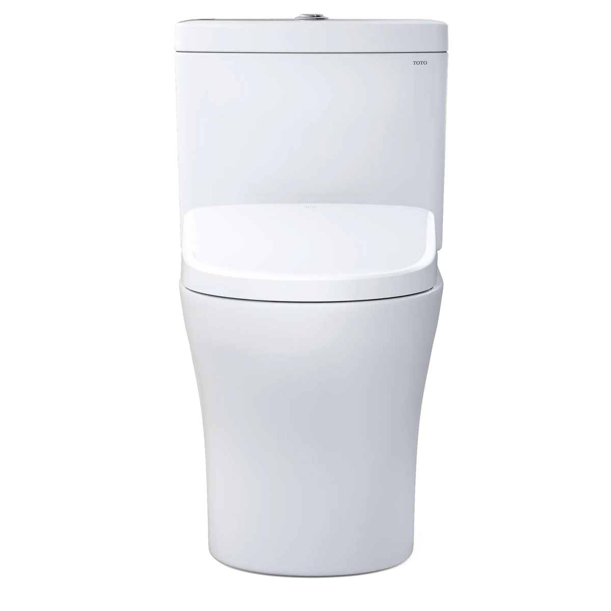 TOTO Aquia IV Two-Piece Dual Flush 1.28 and 0.9 GPF Standard Height Toilet and Contemporary S7A Bidet Seat MW4464736CEMGN#01 - EverFlow Bidets