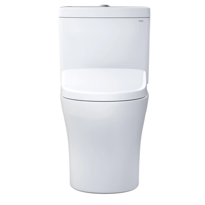 TOTO Aquia IV Two-Piece Dual Flush 1.28 and 0.9 GPF Standard Height Toilet and Contemporary S7A Bidet Seat MW4464736CEMGN#01 - EverFlow Bidets