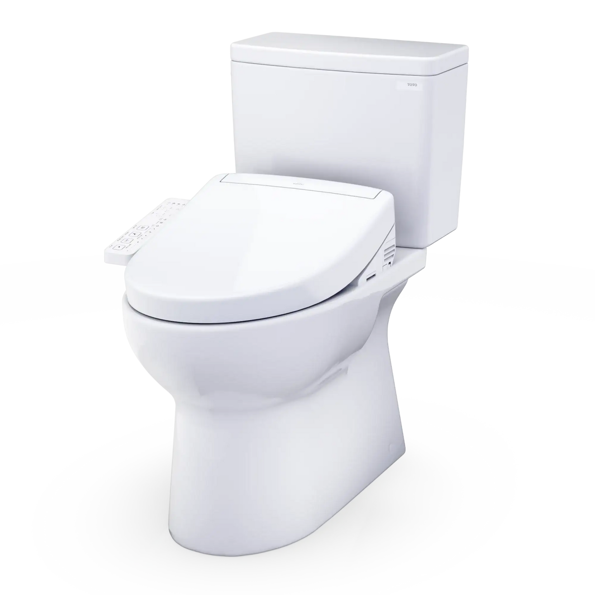 TOTO Glaston 1G WASHLET+ S2 Two-Piece Elongated 1.0 GPF Universal Height Toilet MW4723346CUFG#01