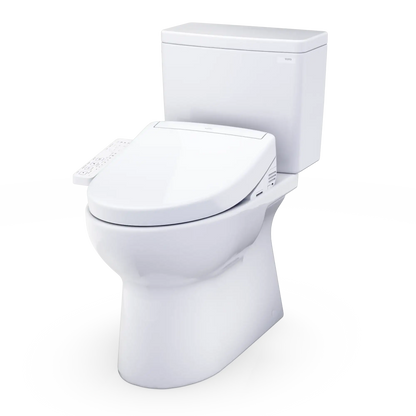 TOTO Glaston 1G WASHLET+ S2 Two-Piece Elongated 1.0 GPF Universal Height Toilet MW4723346CUFG#01