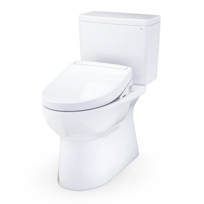 TOTO Glaston WASHLET+ S5 Two-Piece Elongated 1.28 GPF Universal Height Toilet MW4723446CEFG#01