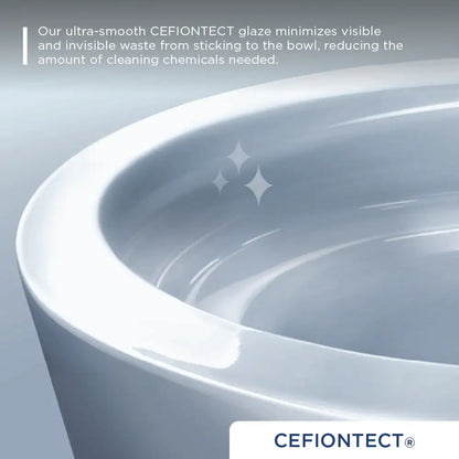 TOTO Ultramax WASHLET+ S5 One-Piece Elongated 1.28 GPF Universal Height Toilet with CEFIONTECT MW6083446CEFG#01