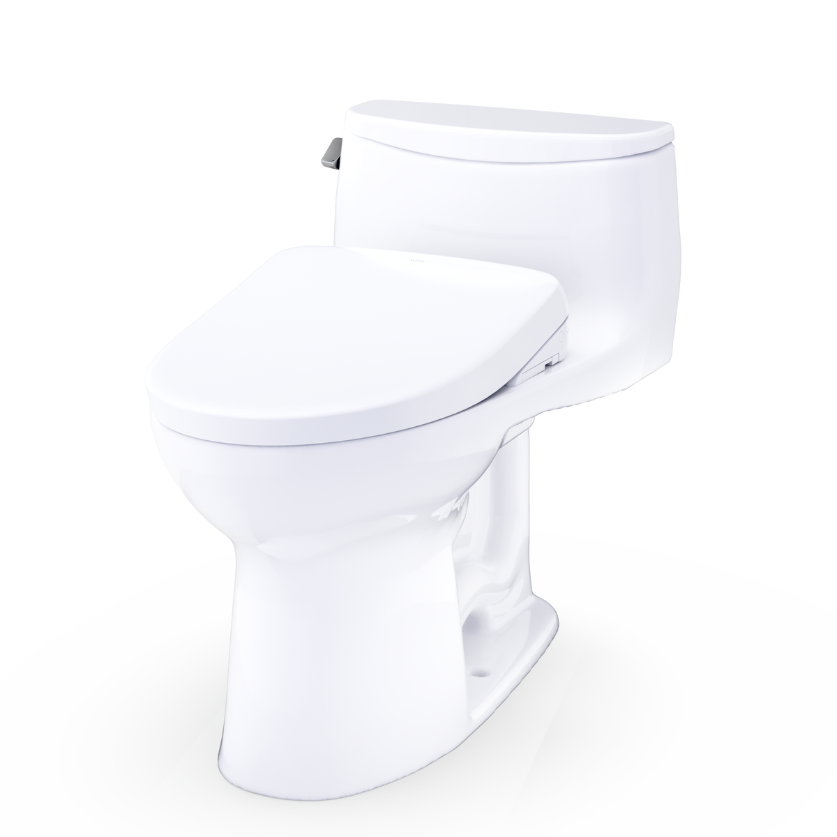 TOTO Ultramax WASHLET+ S7 One-Piece Elongated 1.28 GPF Universal Height Toilet with CEFIONTECT MW6184726CEFG#01