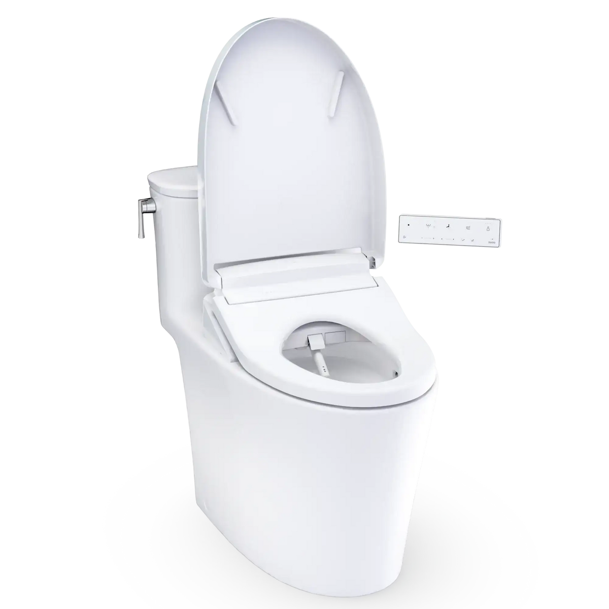 TOTO Aurora WASHLET+ S5 One-Piece Elongated 1.0 GPF Toilet with CEFIONTECT