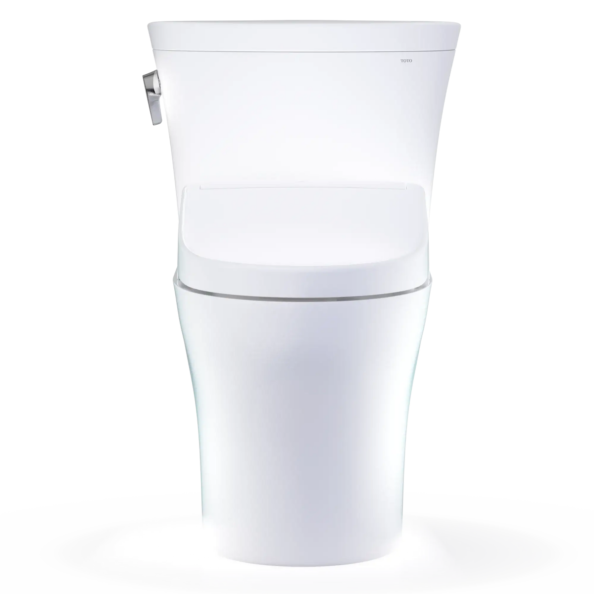 TOTO Aquia IV ARC Two-Piece Dual Flush 1.28 and 0.9 GPF Universal Height Toilet with S5 Contemporary Bidet Seat MW4483446CEMFGN#01