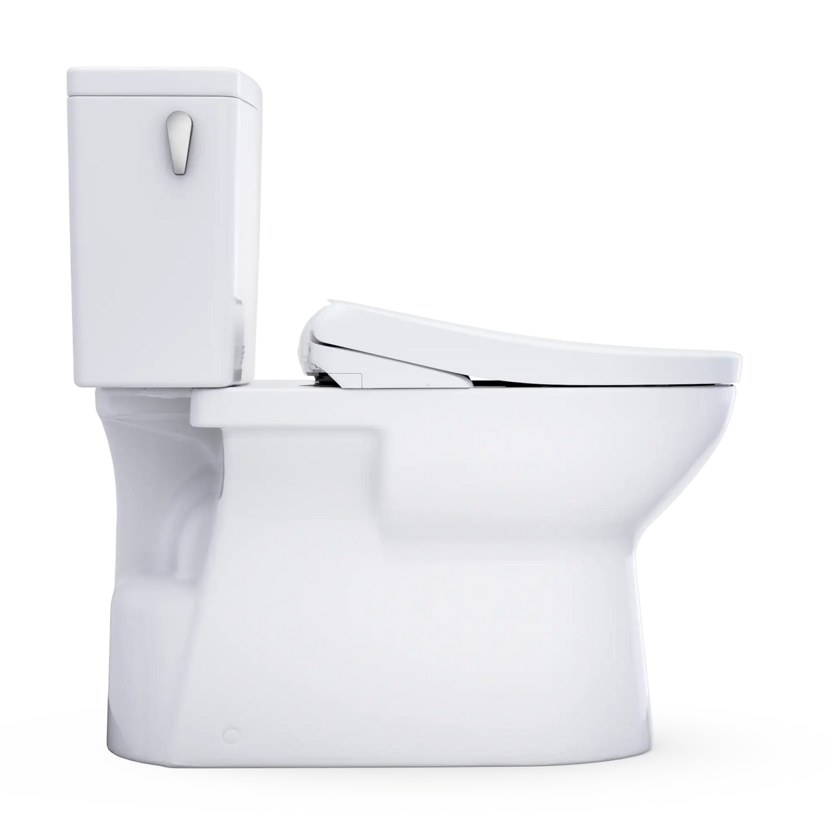 TOTO Glaston WASHLET+ S7 Two-Piece Elongated 1.28 GPF Universal Height Toilet MW4724726CEFG#01