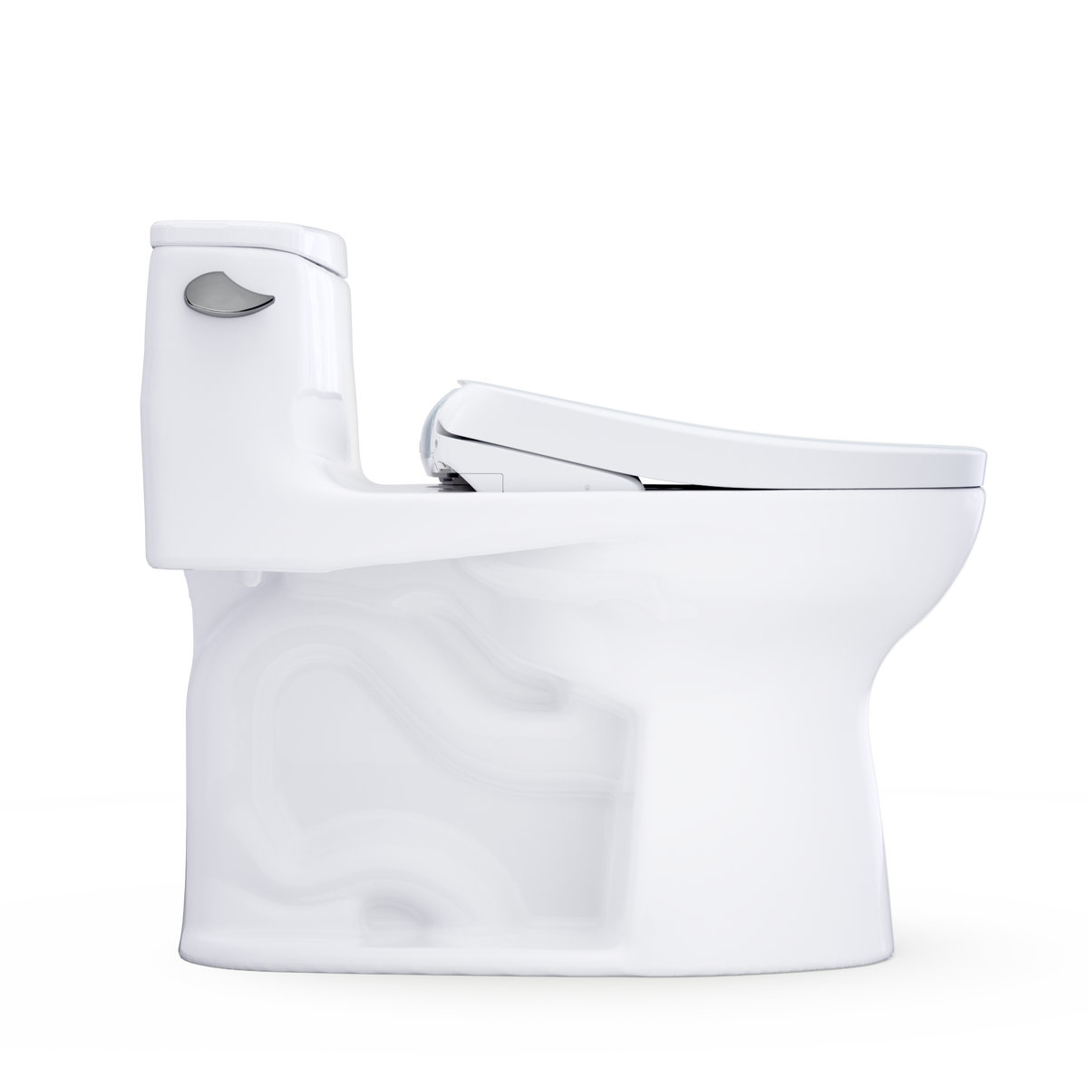 TOTO Ultramax WASHLET+ S7 One-Piece Elongated 1.28 GPF Universal Height Toilet with CEFIONTECT MW6184726CEFG#01