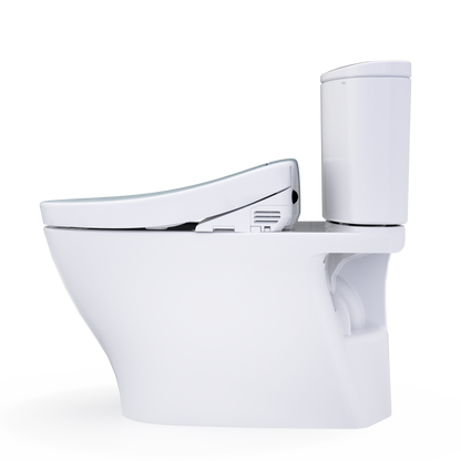 TOTO Nexus WASHLET+ S5 Two-Piece Elongated 1.0 GPF Universal Height Toilet with CEFIONTECT MW4423446CUFG#01
