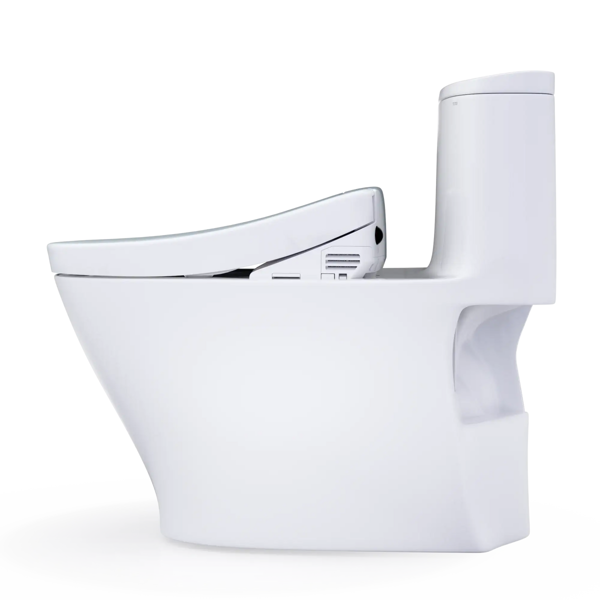 TOTO Nexus WASHLET+ S5 Two-Piece Elongated 1.28 GPF Universal Height Toilet with CEFIONTECT MW6423446CEFG#01