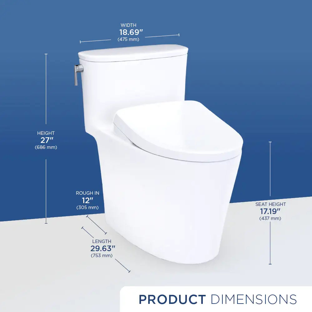 TOTO Aurora MW6864726CUFG#01 Dimensions