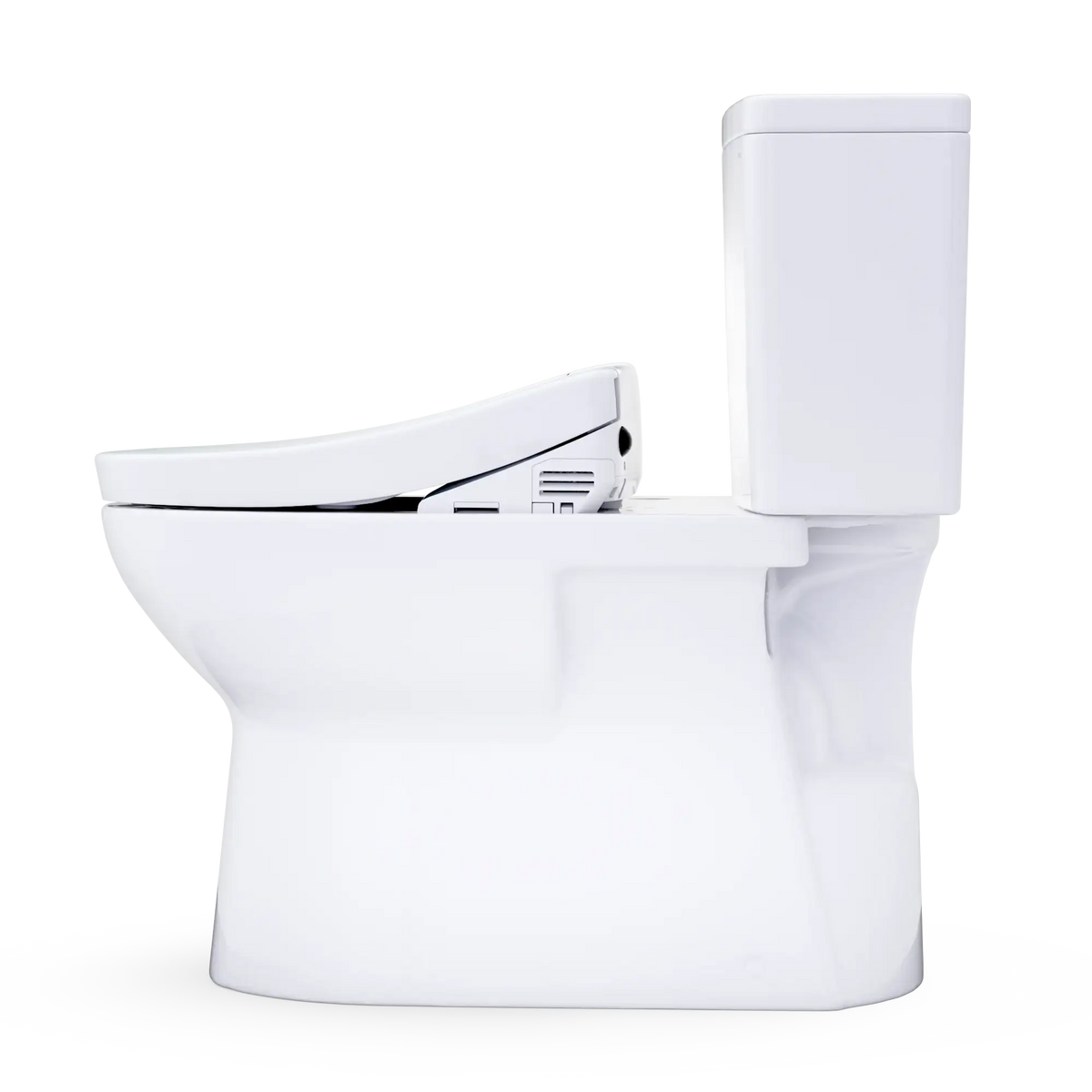 TOTO Glaston WASHLET+ S5 Two-Piece Elongated 1.28 GPF Universal Height Toilet MW4723446CEFG#01