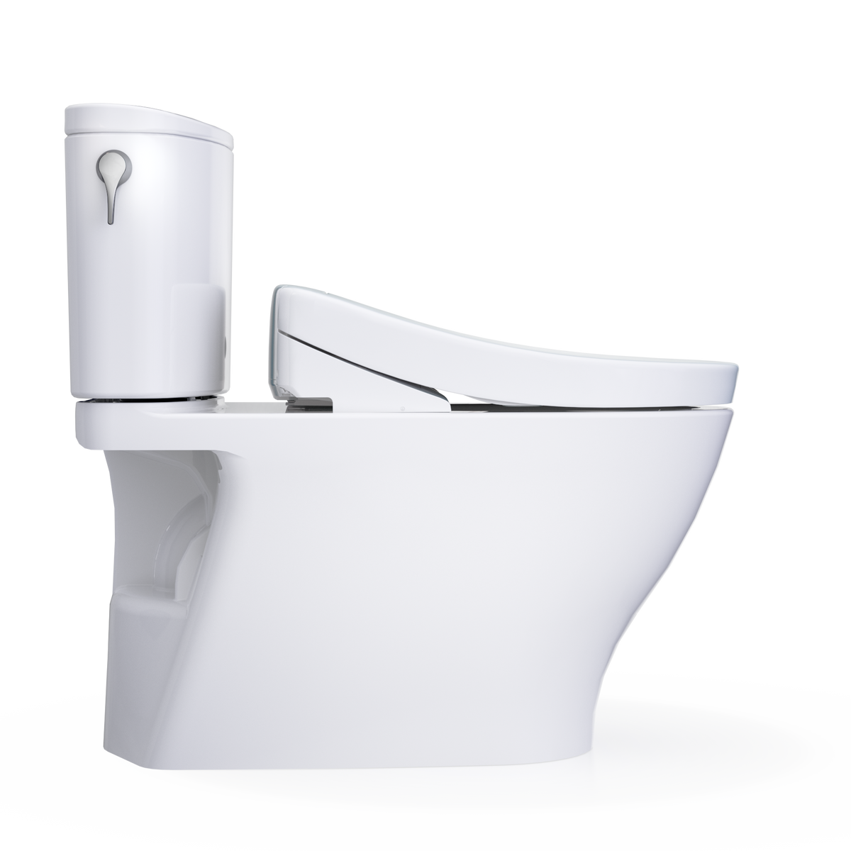 TOTO Nexus WASHLET+ S5 Two-Piece Elongated 1.0 GPF Universal Height Toilet with CEFIONTECT MW4423446CUFG#01