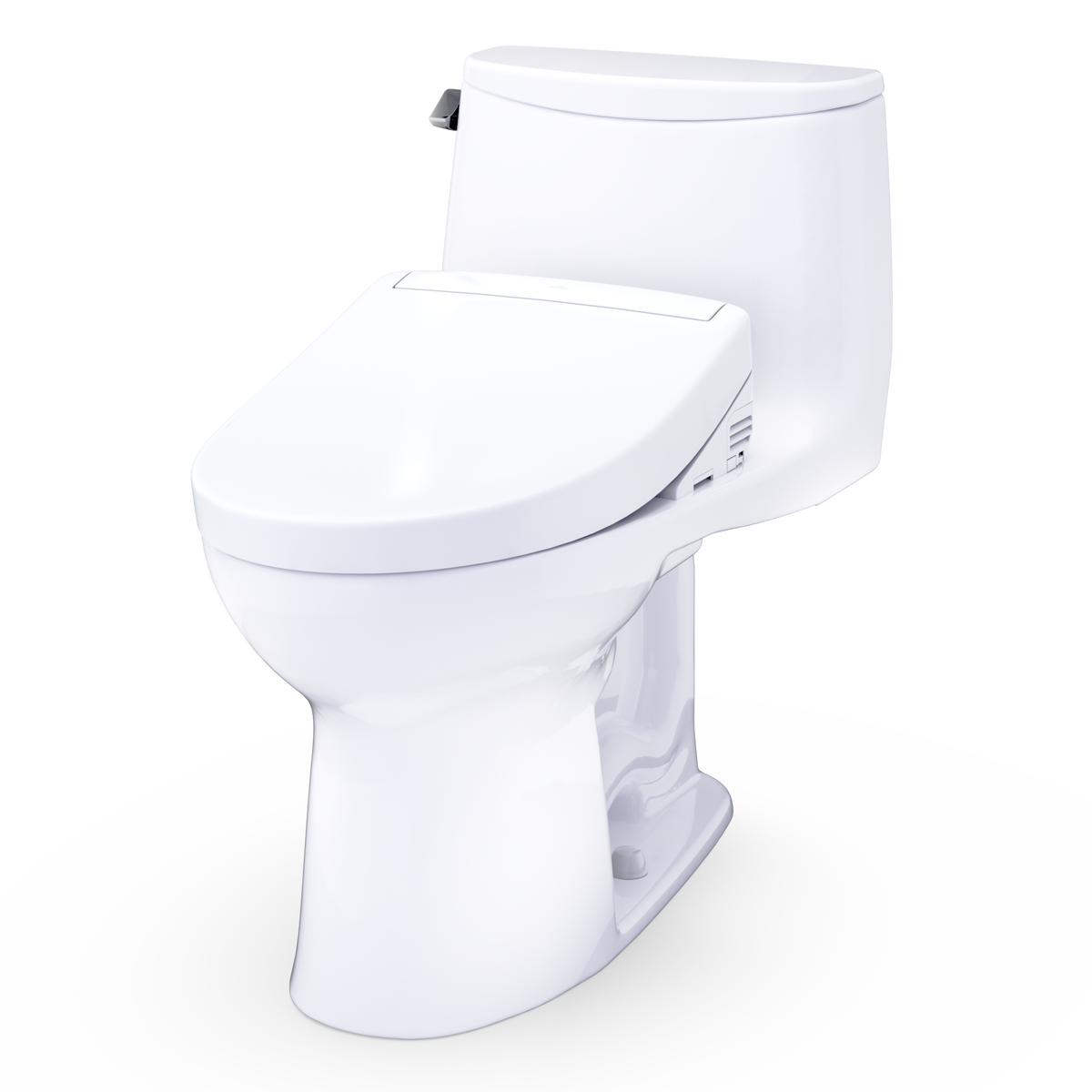 TOTO Ultramax WASHLET+ S5 One-Piece Elongated 1.6 GPF Universal Height Toilet with CEFIONTECT MW6083446CSFG#01