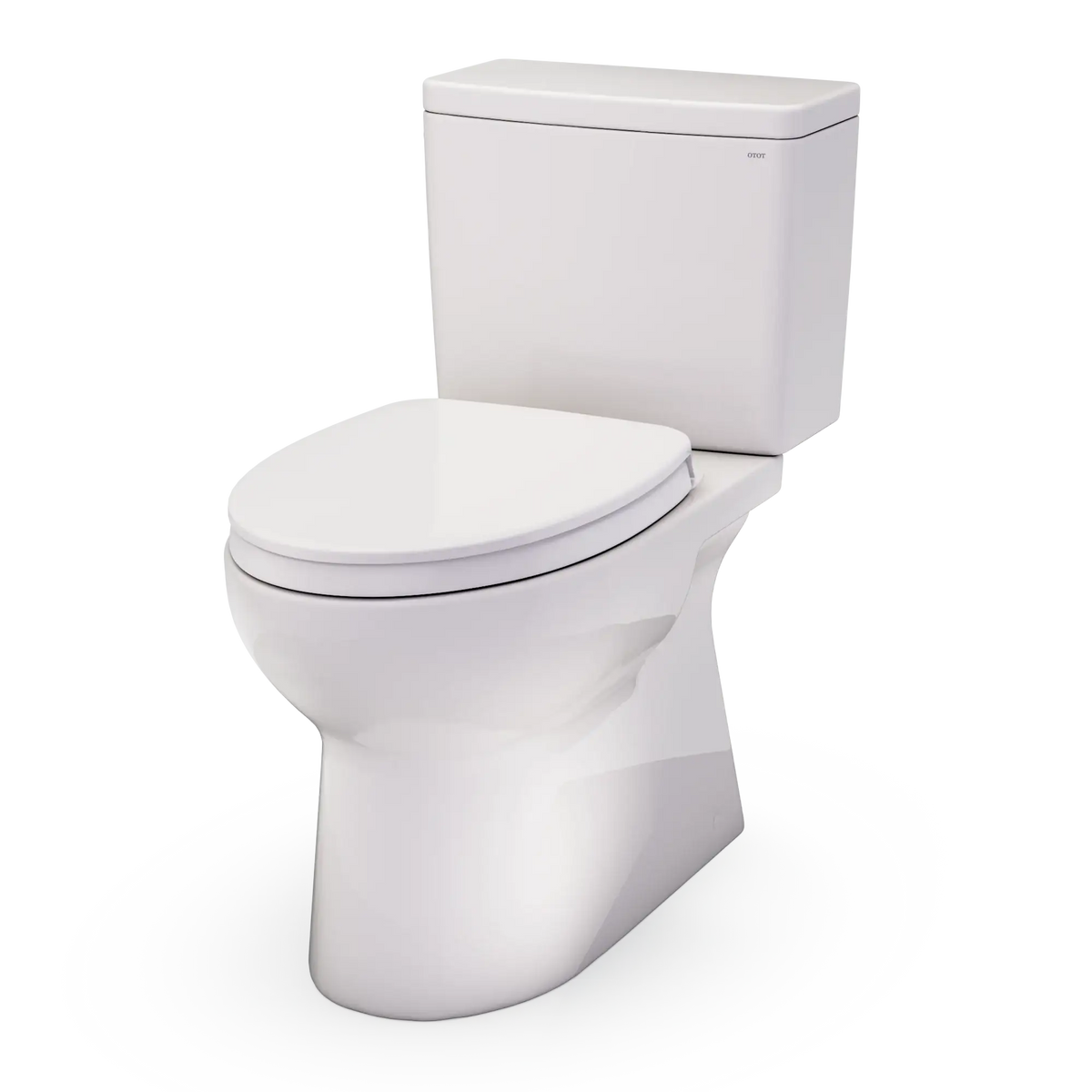 TOTO Glaston Two-Piece Elongated 1.28 GPF WASHLET+ Ready Universal Height Toilet with CEFIONTECT MS472124CEFG#12