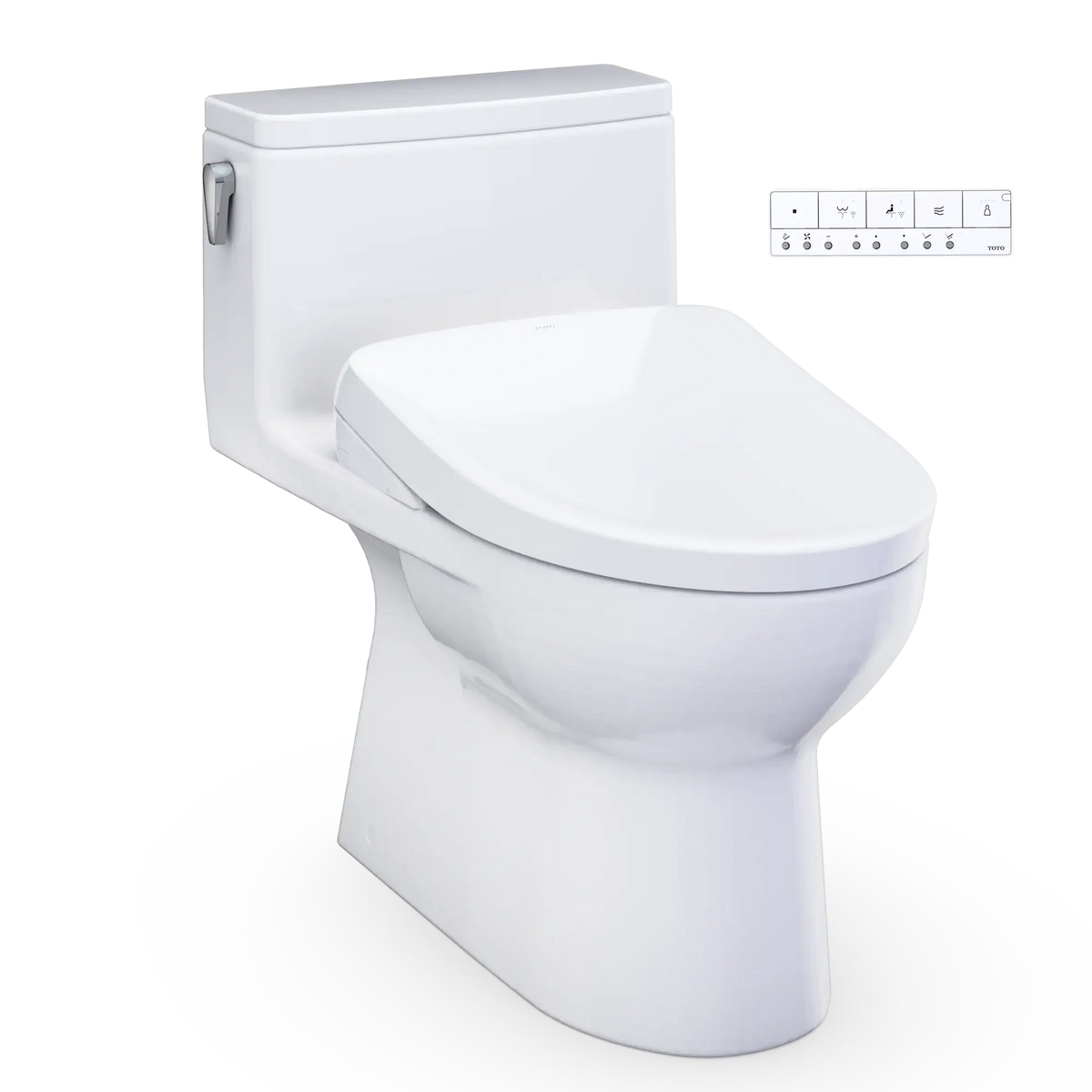 TOTO Redington WASHLET+ S7A One-Piece Elongated 1.28 GPF Universal Height Toilet MW6724736CEFG#01
