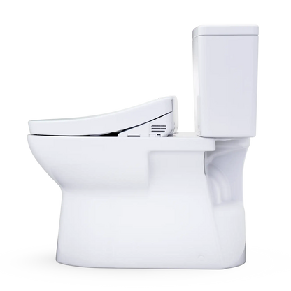 TOTO Glaston WASHLET+ S2 Two-Piece Elongated 1.28 GPF Universal Height Toilet MW4723346CEFG#01