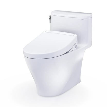 TOTO Nexus WASHLET+ S5 Two-Piece Elongated 1.28 GPF Universal Height Toilet with CEFIONTECT MW6423446CEFG#01