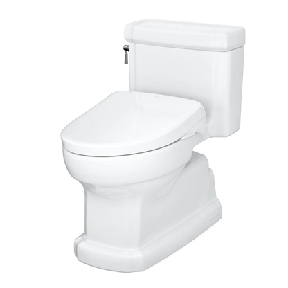 TOTO Eco Guinevere 1.28 GPF One-Piece Universal Height Toilet with S7 Classic Bidet Seat MW9744724CEFG#01