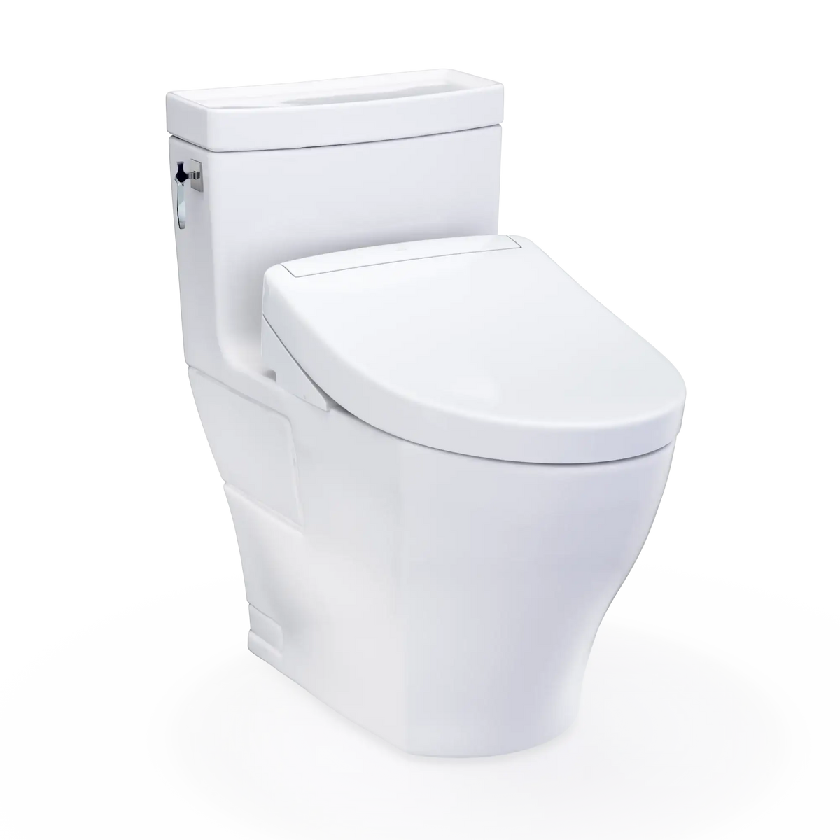 TOTO Aimes One-Piece 1.28 GPF Universal Height Toilet with S5 Bidet Seat MW6263446CEFG#01
