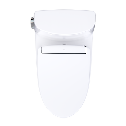 TOTO Ultramax WASHLET+ S5 One-Piece Elongated 1.6 GPF Universal Height Toilet with CEFIONTECT MW6083446CSFG#01