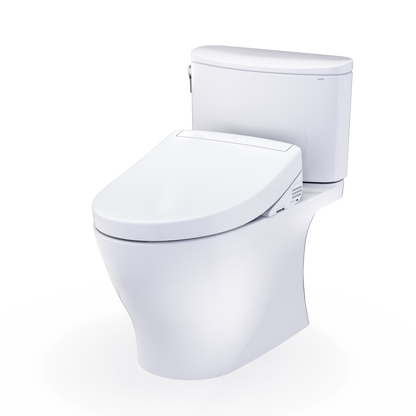 TOTO Nexus WASHLET+ S5 Two-Piece Elongated 1.0 GPF Universal Height Toilet with CEFIONTECT MW4423446CUFG#01